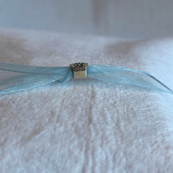 Pandora Sterling Silver Retired Handbag Charm with Pink CZ Stone - Picture 4 of 4